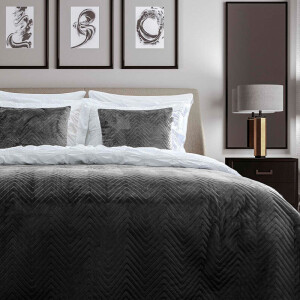 Bedsprei Madeline - Zwart - 180x260cm Van Zo!Home Microvezel - Dekbed-Discounter.nl