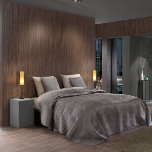 Bedsprei Victoria - Antraciet - 180x260cm Van Zo!Home Microvezel - Dekbed-Discounter.nl