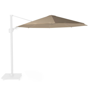Zweefparasoldoek Platinum Challenger T2   350cm rond (Taupe)