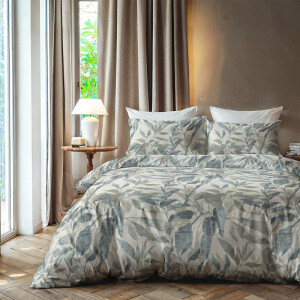 Dekbedovertrek Muted Vines - Tweepersoons (200x200 Cm) - Meerkleurig Microvezel - Bloemen - Zydante - Dekbed-Discounter.nl