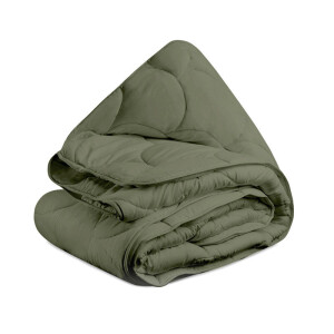 1+1 Gratis Wasbaar Easy Dekbed Zonder Overtrek - Najaarskleuren Groen - Easy - 240x200 Cm (Lits-Jumeaux) - Zydante 300 Gsm - Dekbed-Discounter.nl