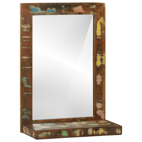 vidaXL Badkamerspiegel 50x22x70 cm van gerecycled massief hout
