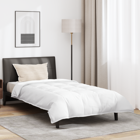 vidaXL Dekbed met kussen 2 pcs Wit 135 x 200 cm Dons