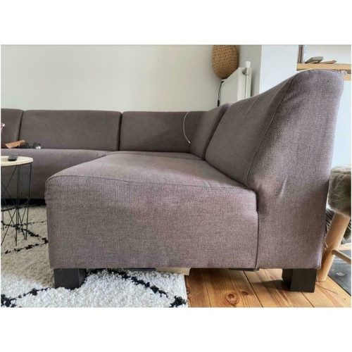 Grote hoekbank incl chaise longue, bruin afbeelding 2