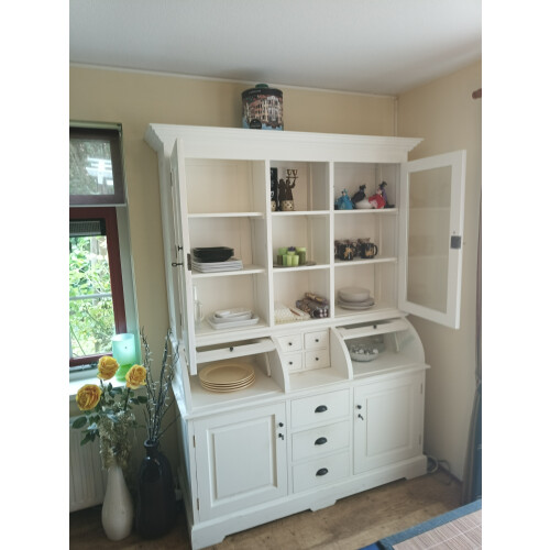 whitewash buffetkast (Durian Hout) afbeelding 2