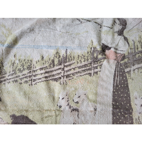 vintage wandkleed boucle afbeelding 2