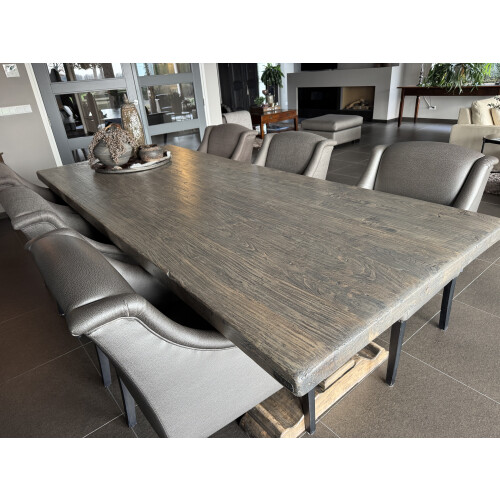 Luxe eettafel set met 6 stoelen afbeelding