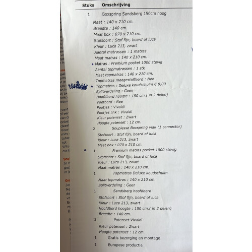 Zwarte twijfelaar 140/210 afbeelding 3