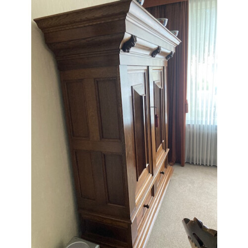 Franse eikenhouten broodkast afbeelding 2