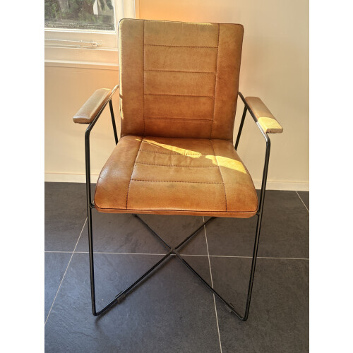 Eetkamerstoelen metalen frame afbeelding 3