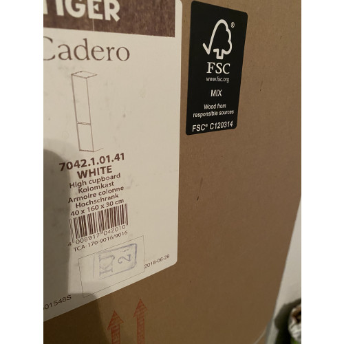 Nieuw! Tiger Cadero hoogglans wit 40x160x30 afbeelding 3