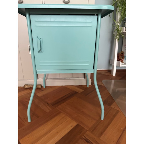 Vintage Nachtkastjes Turquoise afbeelding 3