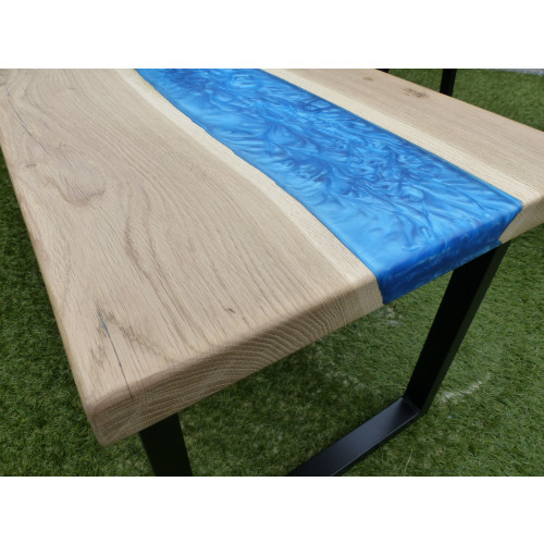 Epoxy rivier salontafel te koop afbeelding 3