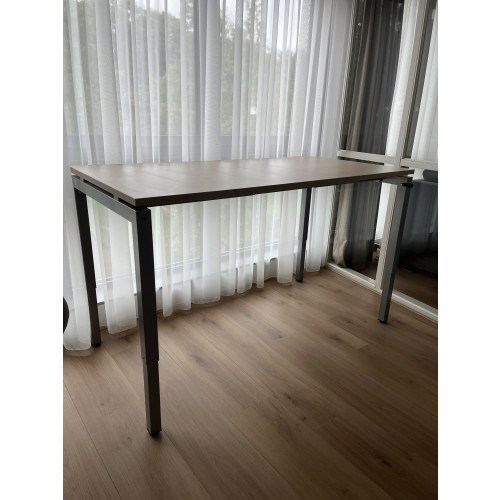 Verstelbaar zit-sta bureau met houtblad afbeelding 3
