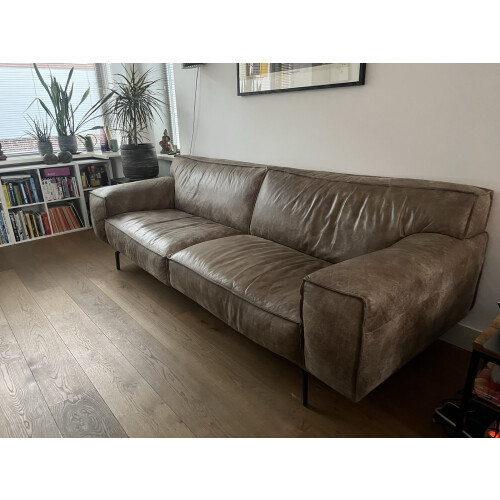 Lederen 3,5 zit bank Willem afbeelding 3