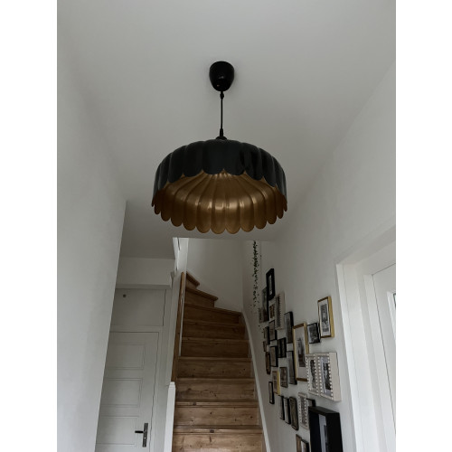 Wells hanglamp - P&R Home - zwart/messing afbeelding 2