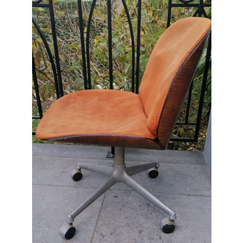 Set van vier vintage Italiaanse stoelen Ico Parisi voor MIM afbeelding 3