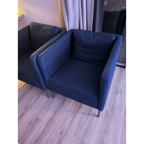 2 Ikea  EKERÖ Fauteuils Blauw afbeelding 3