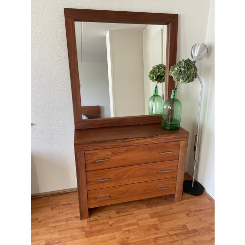 complete slaapkamer meubels bed,kast,kommode, spiegel,Auping spiralen afbeelding 3