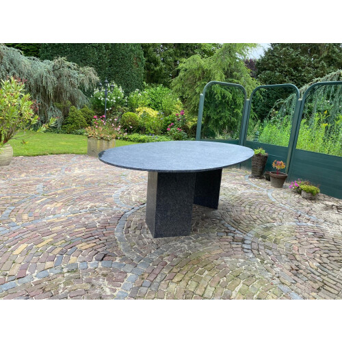 Graniet dining tuintafel ovaal - 240x120 cm afbeelding