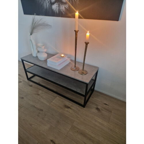 TV-meubel/side table betonlook/zwart afbeelding 3
