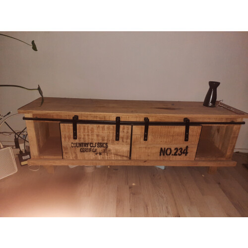 Mango houten tv meubel afbeelding