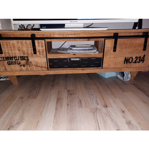 Mango houten tv meubel afbeelding 2
