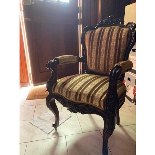 klassieke antieke Franse stoel afbeelding 3