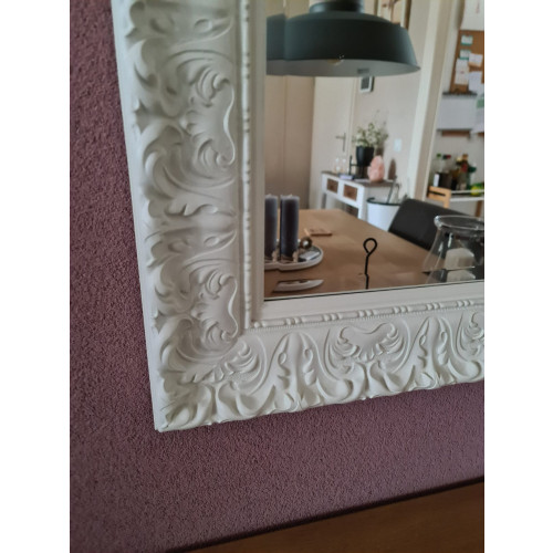 Witte brocante spiegel afbeelding 2