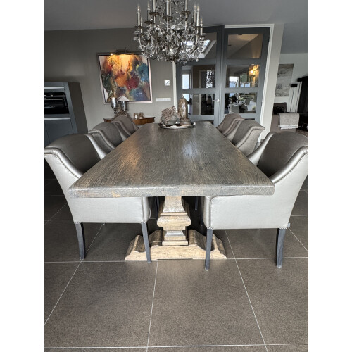 Luxe eettafel set met 6 stoelen afbeelding 2