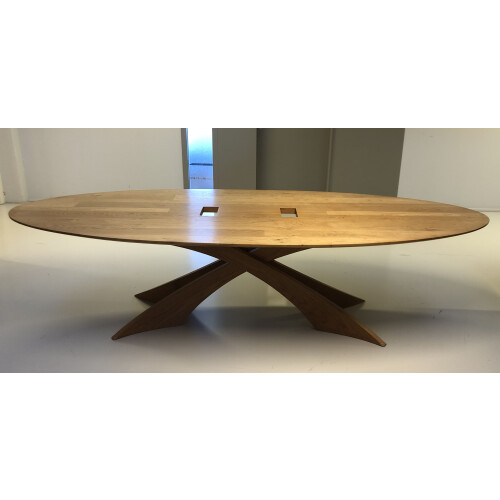 Massief eiken design tafel afbeelding