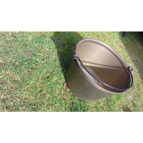 Messing bak ,leuk voor bloemen of planten afbeelding 2