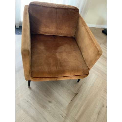 2 fauteuils cognac afbeelding