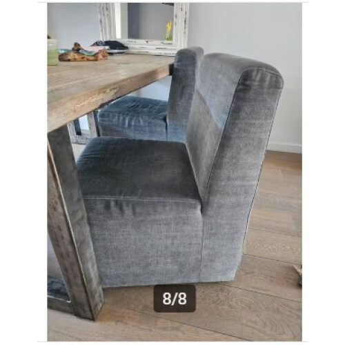 Eettafel - eikenhout 100+ jaar wagondeel afbeelding 3