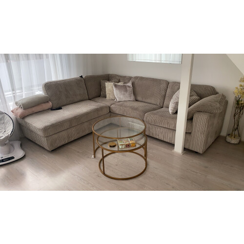 NOUS living hoekbank taupe/grijs afbeelding