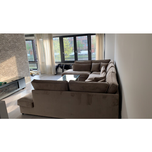Bank U lounge 4 meter breed 2,5 meter lang ( lounge ) afbeelding