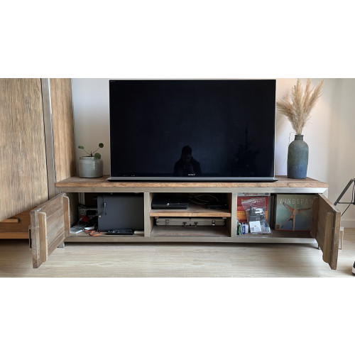 Teakhouten kast + tv-meubel / dressoir afbeelding 2