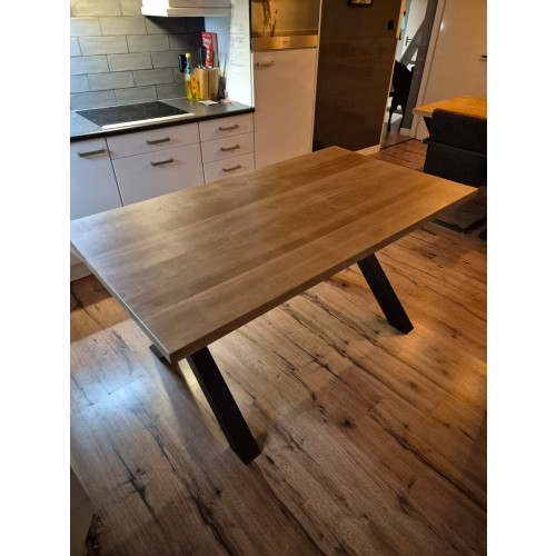 Massief kersenhouten eettafel! Nieuw! afbeelding 2