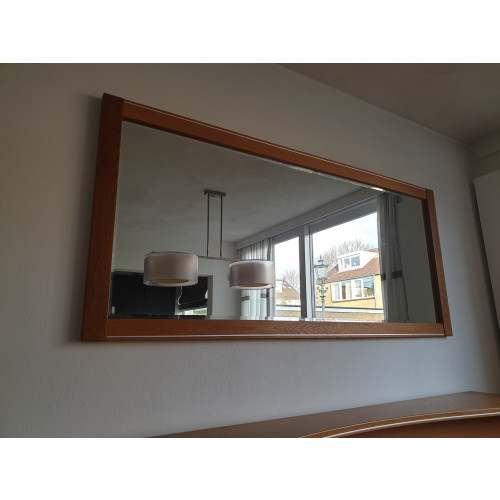 eikenhouten dressoir met bijpassende spiegel afbeelding 2