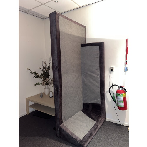 Mooie velvet hoekbank tekoop afbeelding 3