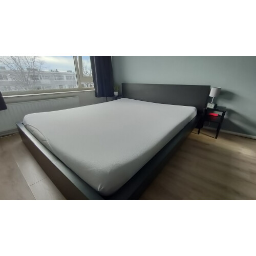 KINGSIZE bed + matras, molton & hoeslaken afbeelding 2
