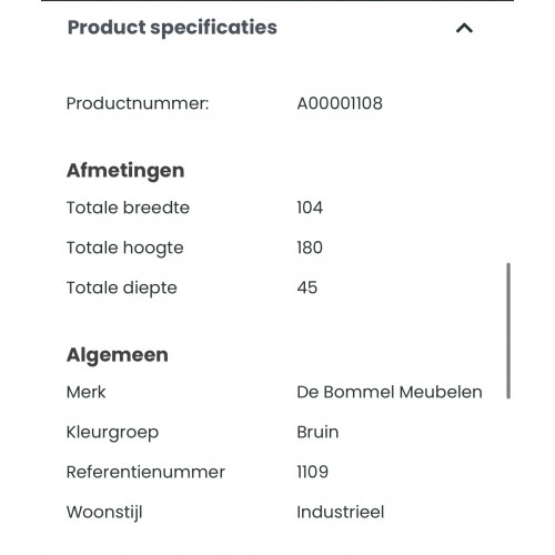 Vitrine kast afbeelding 3