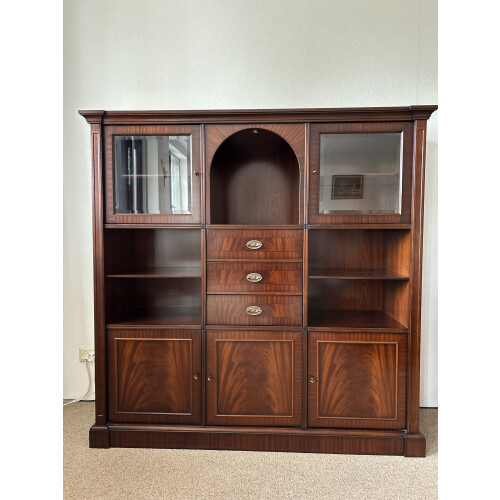 Vitrinekast mahonie afbeelding 3