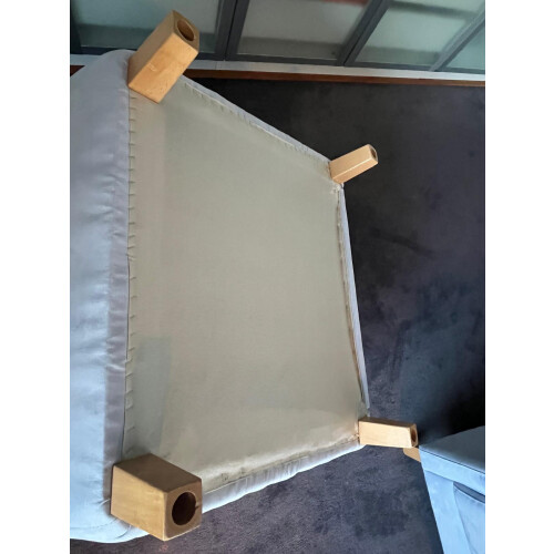 2 fauteuils lichtblauw afbeelding