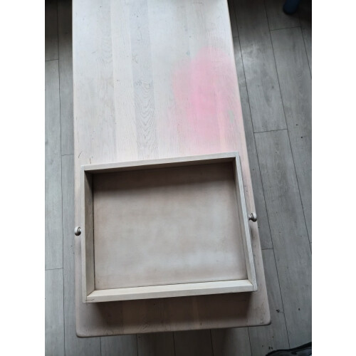 Salontafel massief eiken whitewashed afbeelding 3