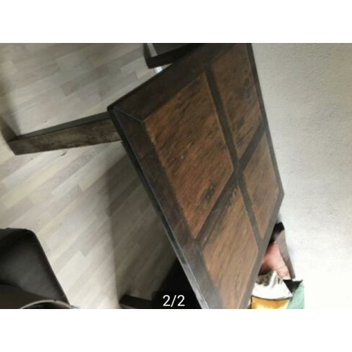 Teaken houten tafel  afbeelding 2