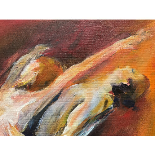 Origineel acryl schilderij Reina Koerten “Adagio (langzaam)” afbeelding 3