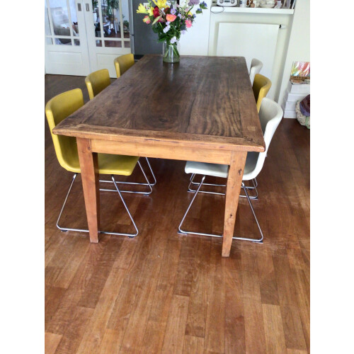 frans eiken eettafel afbeelding