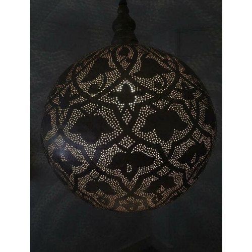 Zenza hanglamp XL (doorsnede 49cm) zilver messing afbeelding 2