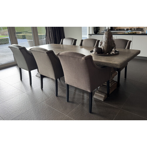 Luxe eettafel set met 6 stoelen afbeelding 3